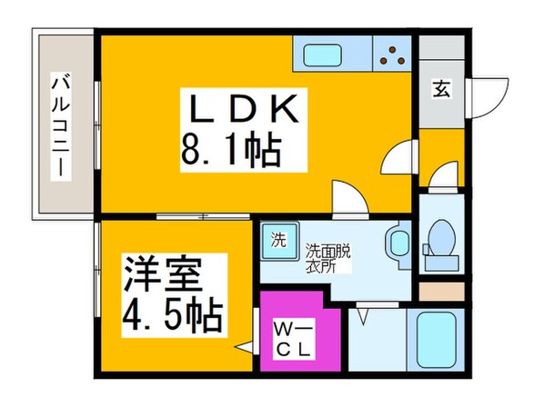 ＡＬＥＧＲＩＡ金岡の物件間取画像